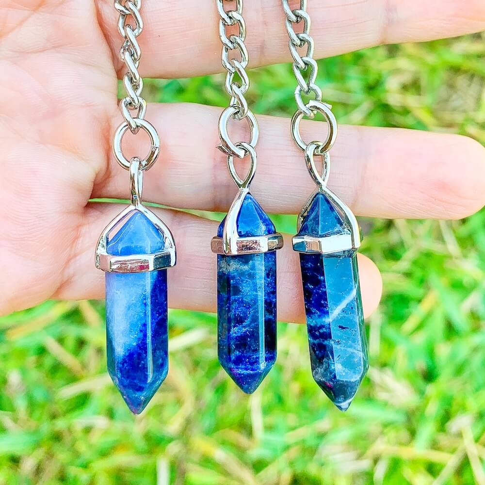 Sodalite Pendant, Natural Sodalite, newest Blue Oval Pendant, Statement Pendant, Blue Pendant, Blue Stone Pendant, Solid Silver Pendant, Sodalite