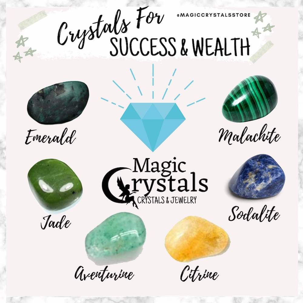 Success and Wealth Crystal Set - Stones for money - Magic Crystals