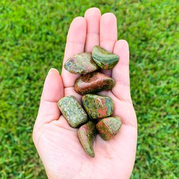 unakite crystal rocks raw stones for